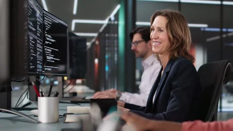 Diverse Software Coding Team Programming Stock Footage 303660941