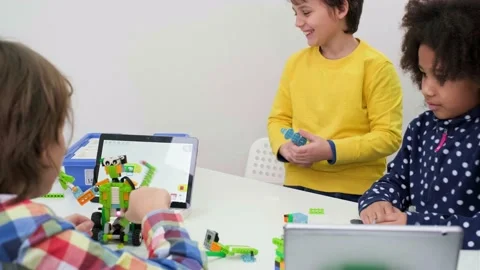 Diverse students in programming school learning to code Stock Footage 170258895