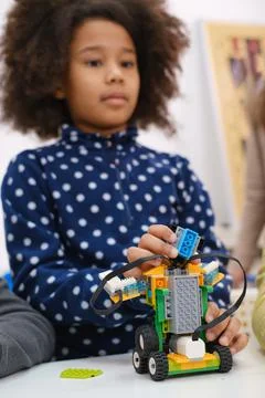 Diverse students in programming school learning to code Stock Photos