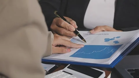 Diverse team of professionals engaged in a website graphic design board mee.. Stock Footage 316146014