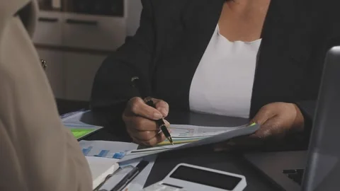 Diverse team of professionals engaged in a website graphic design board mee.. Stock Footage 316146066