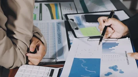 Diverse team of professionals engaged in a website graphic design board mee.. Stock Footage 317429513