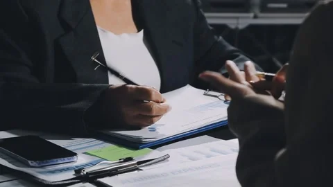 Diverse team of professionals engaged in a website graphic design board mee.. Stock Footage 317429515