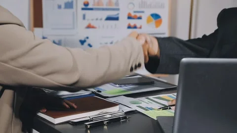 Diverse team of professionals engaged in a website graphic design board mee.. Stock Footage 317429547