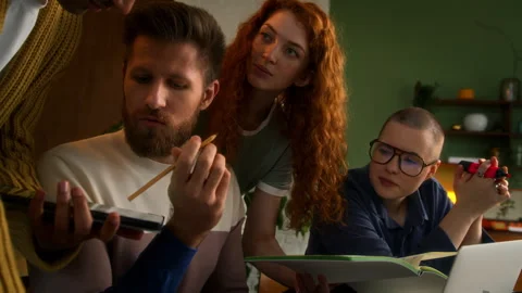Diverse team work together Stock Footage 267816687