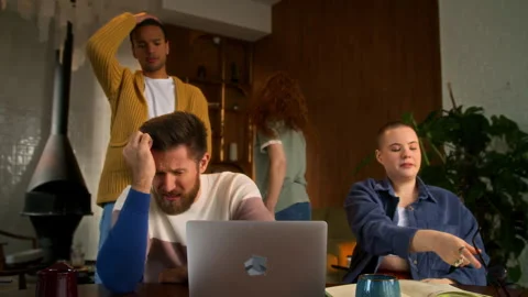 Diverse team work together Stock Footage 267819691