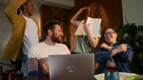 Diverse team work together Stock Footage 267820228