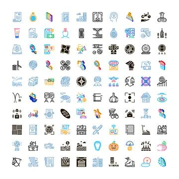 Diverse vector icon set illustrating various concepts Stock-Illustration