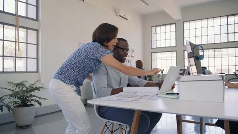 Diverse workplace Stock Footage 71630905