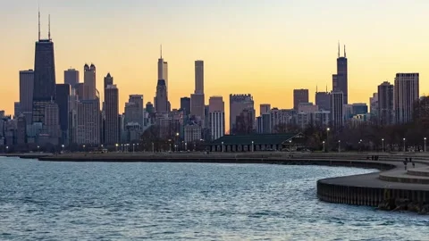 Diversey Sunset Video stock 331759831