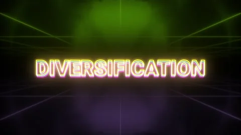 Diversification animation retro background Stock Footage 302926637