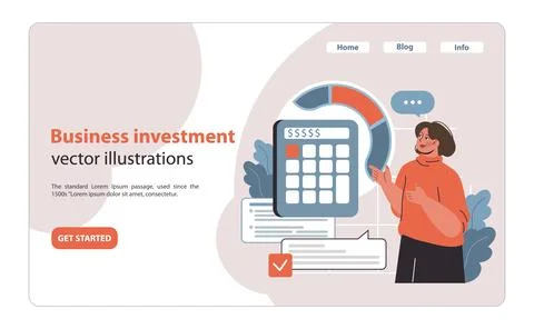 Diversification in business ventures. Flat vector illustration. Stock Illustration