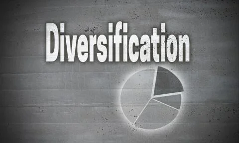 Diversification on concrete wall background Stock Photos