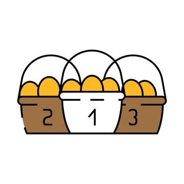Diversification financial advisor icon color illustration Stock Illustration