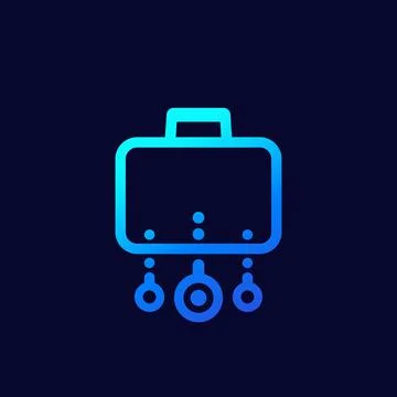 Diversified portfolio, assets vector icon Ilustración de archivo