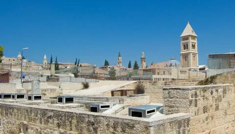 Diversity of architecture in Jerusalem Stock Photos