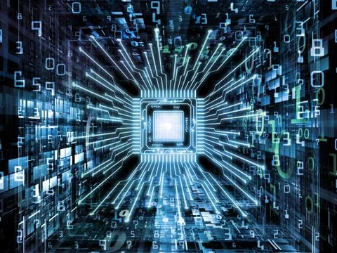 Diversity of Computer CPU Stock Illustration