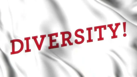 Diversity DEI Silk Flag Animation Background Stock Footage 285777723