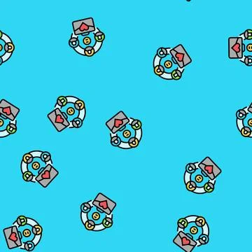 Diversity equity inclusion vector seamless pattern Stock Illustration
