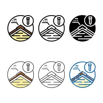 Diversity hip and ridge caps color icon vector Stock Illustration