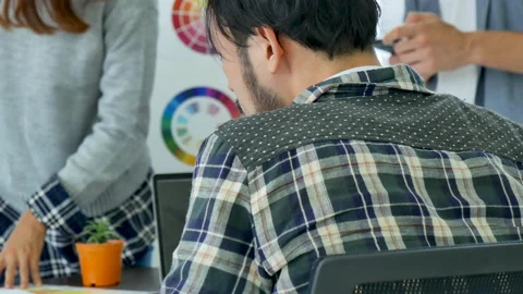 Diversity multiethnic team group of business people Present meeting conference r Stock-Footage 159780944