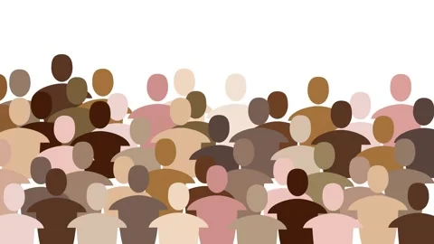 Diversity. Multiracial crowd. Workers group, community in parade or in prot.. Stock Footage 252794590