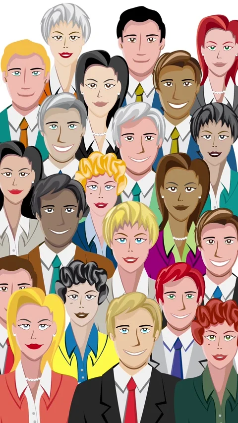 Diversity. Multiracial crowd. Workers group, community in parade or in prot.. Stock Footage 283537128