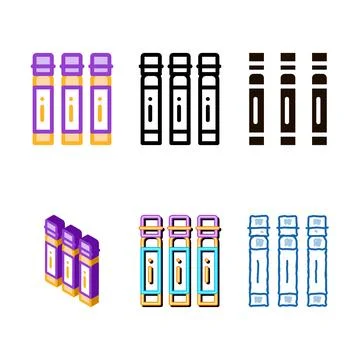 Diversity muscle balancer capsules vector thin line icon Illustrazione stock