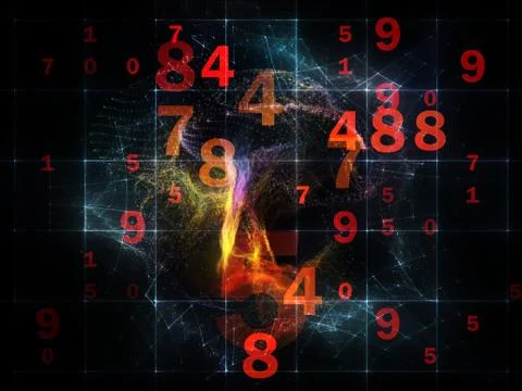 Diversity of Numbers Stock Illustration