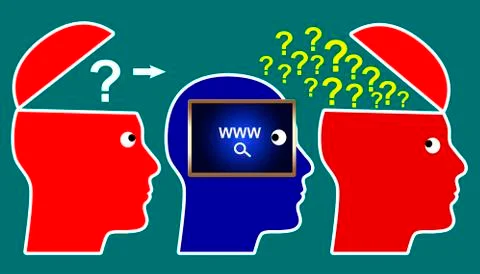 Diversity of Opinions on the Internet Stock Illustration