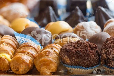 Diversity pastries Stock Photos