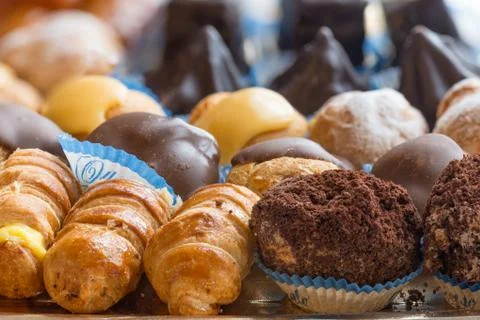 Diversity pastries Stock Photos