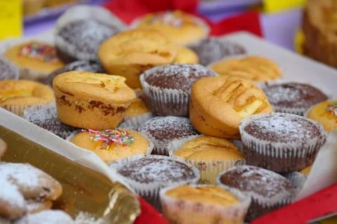 Diversity of pastry Stock Photos