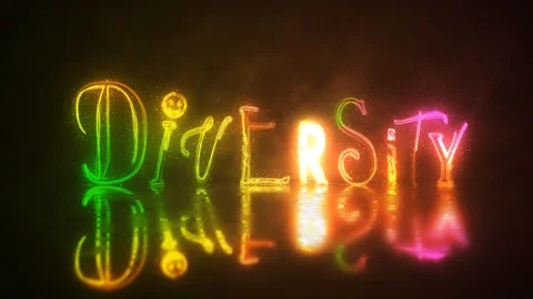 Diversity Rainbow Lights Reflection 4K Loop Stock Footage 125952240