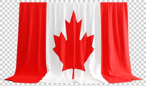 Diversity shines in Canadas 3D flags Culture history unite events Share pride Stock Illustration