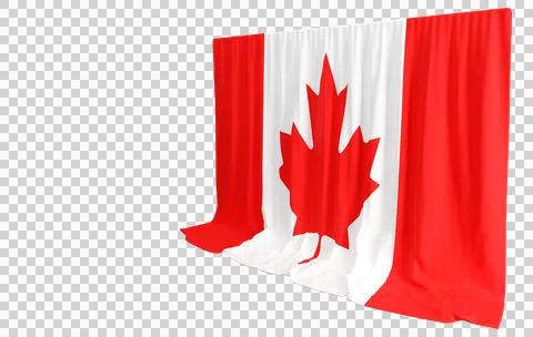 Diversity shines in Canadas 3D flags Culture history unite events Share pride Stock Illustration