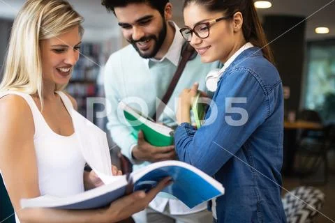 Diversity Students Friends Happiness Teamwork Ideas Concept Stock Photos