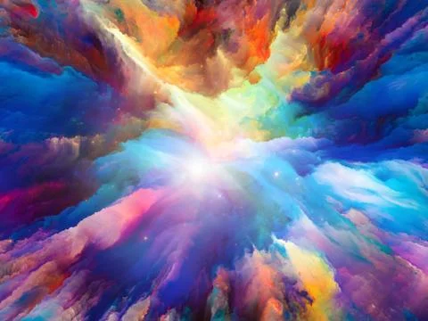 Diversity of Surreal Paint Stock Illustration