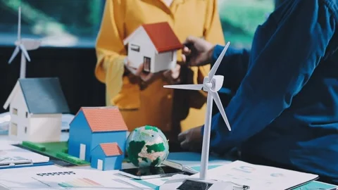 Diversity team brainstorming discussion focused on ESG (environment,social,.. Stock Footage 293922295