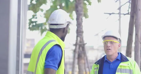 Diversity team senior industry engineer discuss for report and strategy plan  Video stock 150417152