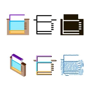 Diversity tiled foundation icon vector outline Stock Illustration