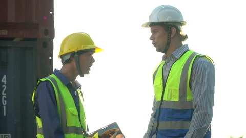 Diversity worker foreman and secretary using document file meeting with wor.. Stock Footage 242312053