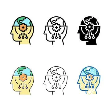 Diversity world knowledge color icon vector 库存插图