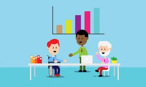 Diversity in the world of work Stock-Illustration