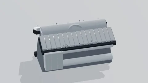Divertor cassette fusion 3d loop white background 3D animation seamless loop 動画素材 341849414