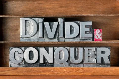 Divide and conquer tray Stock Photos