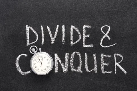 Divide and conquer watch Stock Photos