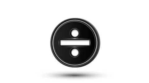 Divide icon on the counter. Looping. Stock Footage 63162810