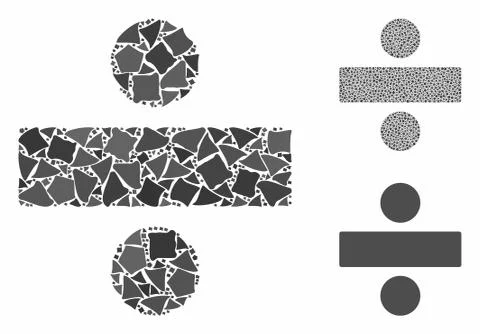 Divide math operation Composition Icon of Rough Items イラスト素材