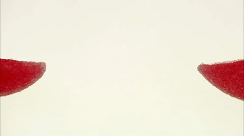 Divided candy heart becoming one heart Stock Footage 11280976